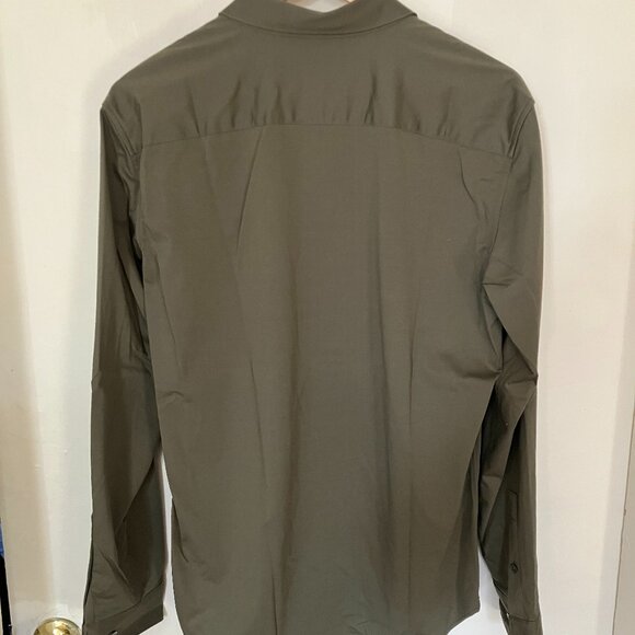 Theory Sylvain Shirt in Structure Knit in Uniform - Picture 4 of 4